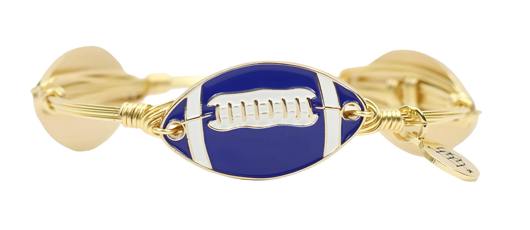 The Football Bangle Bracelet - Gator Blue sold by Bourbon and Bowties