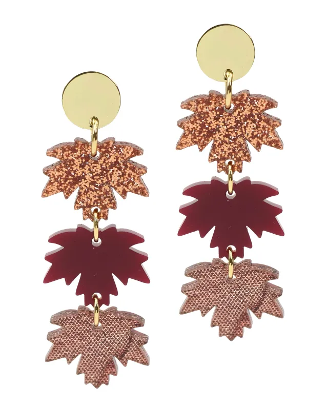 The Falling Leaves Earring sold by Bourbon and Bowties