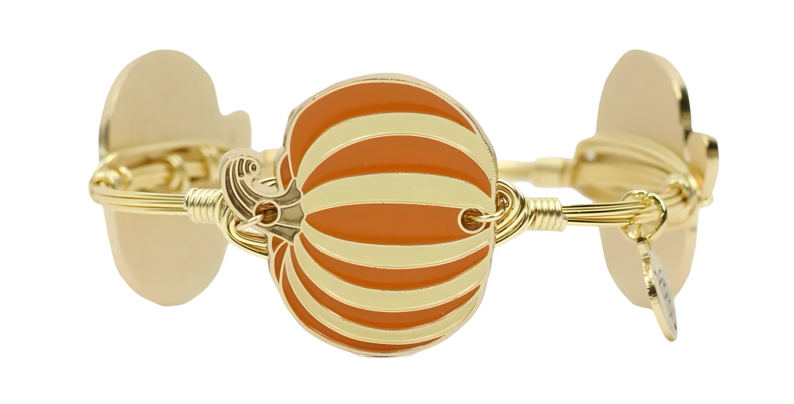 The Striped Pumpkin Bangle Bracelet sold by Bourbon and Bowties