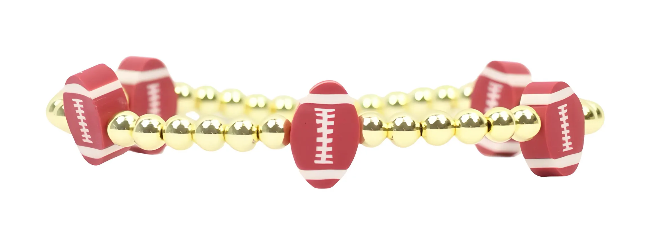 Lexi Stretch Bracelet - Football sold by Bourbon and Bowties
