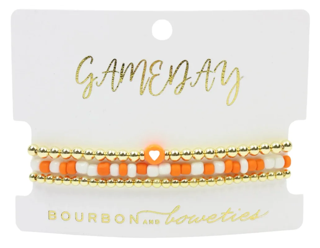 Gameday Stretchy Stack - I <3 Football sold by Bourbon and Bowties