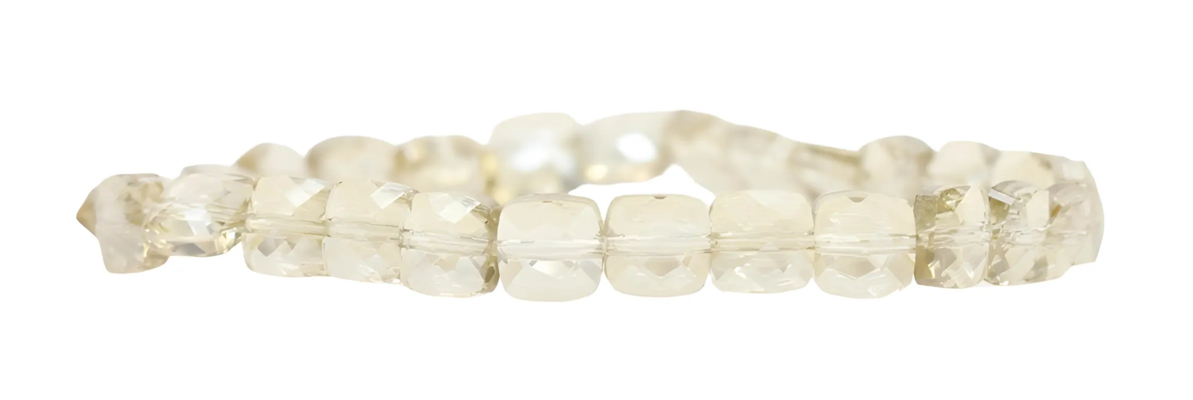 Stacker Stretch Bracelet - Square Champagne sold by Bourbon and Bowties