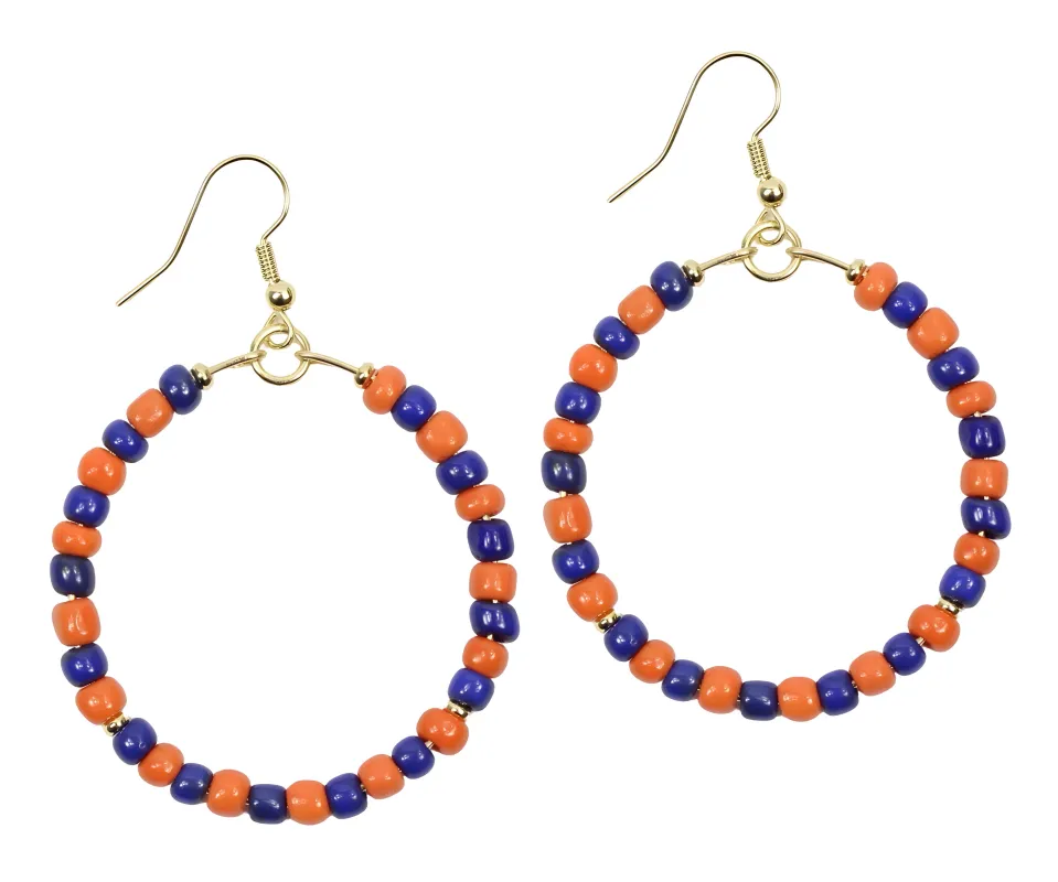 The Chloe Earring - Auburn sold by Bourbon and Bowties