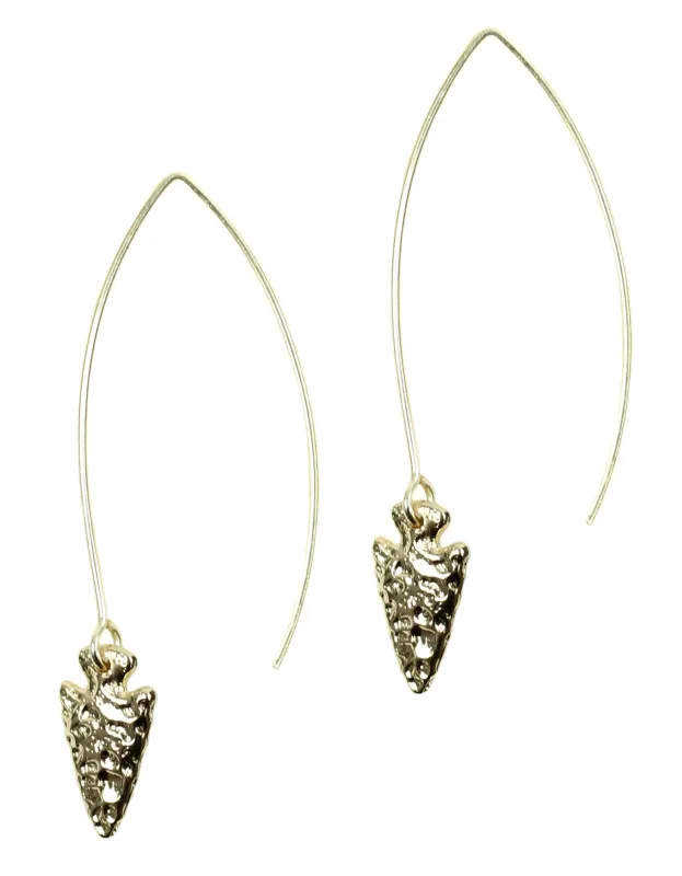 Arrowhead Hoop Earring sold by Bourbon and Bowties