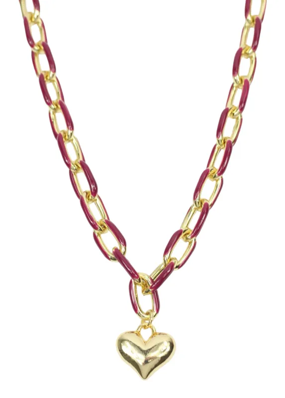 The Scottie Necklace - Garnet sold by Bourbon and Bowties