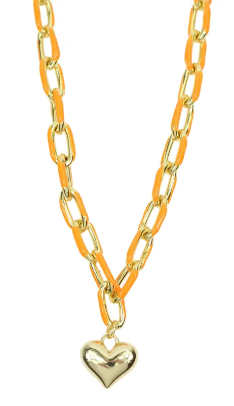 The Scottie Necklace - Orange sold by Bourbon and Bowties