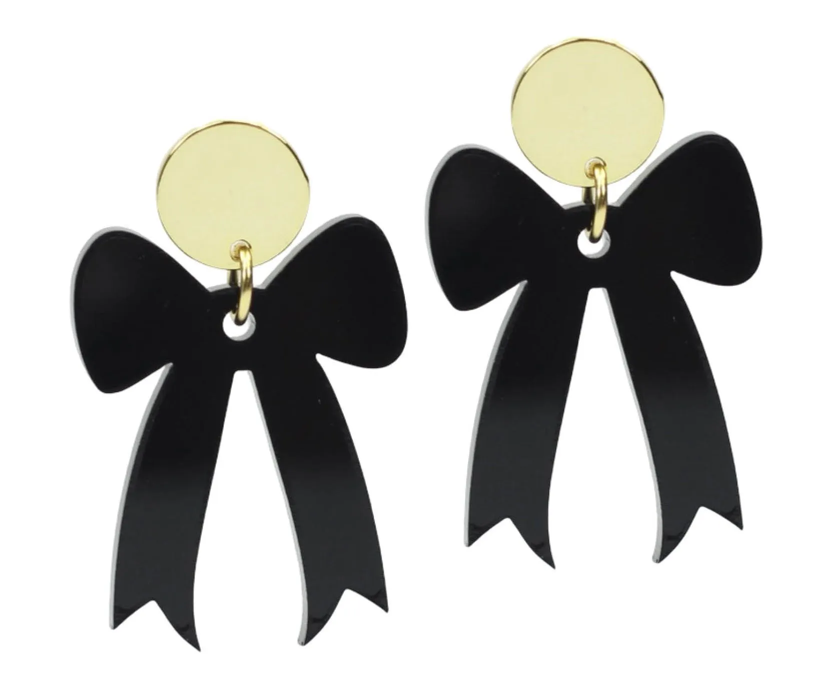 Gameday Bow Earring - Black sold by Bourbon and Bowties