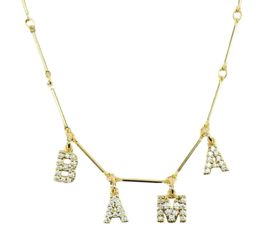 Bama Necklace - Rhinestone sold by Bourbon and Bowties