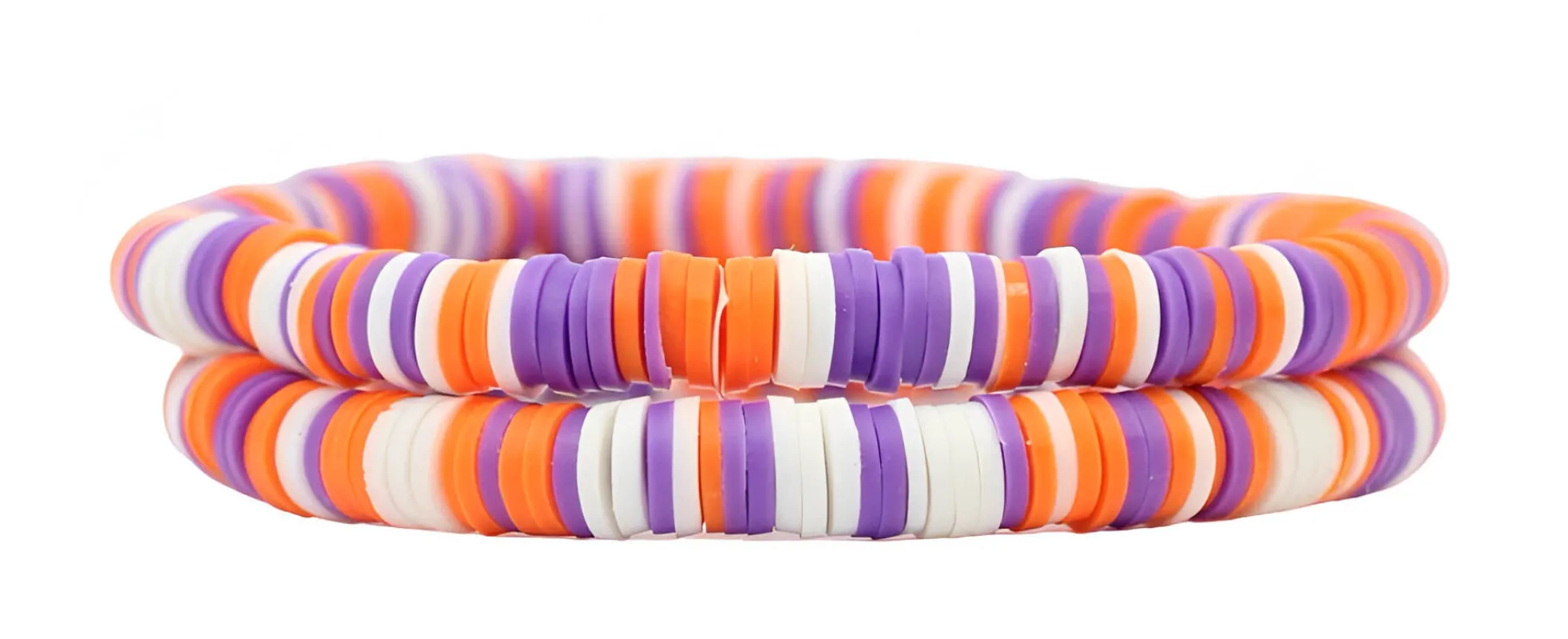 BOGO Stacker Stretch Bracelet - Orange + Purple Mix sold by Bourbon and Bowties