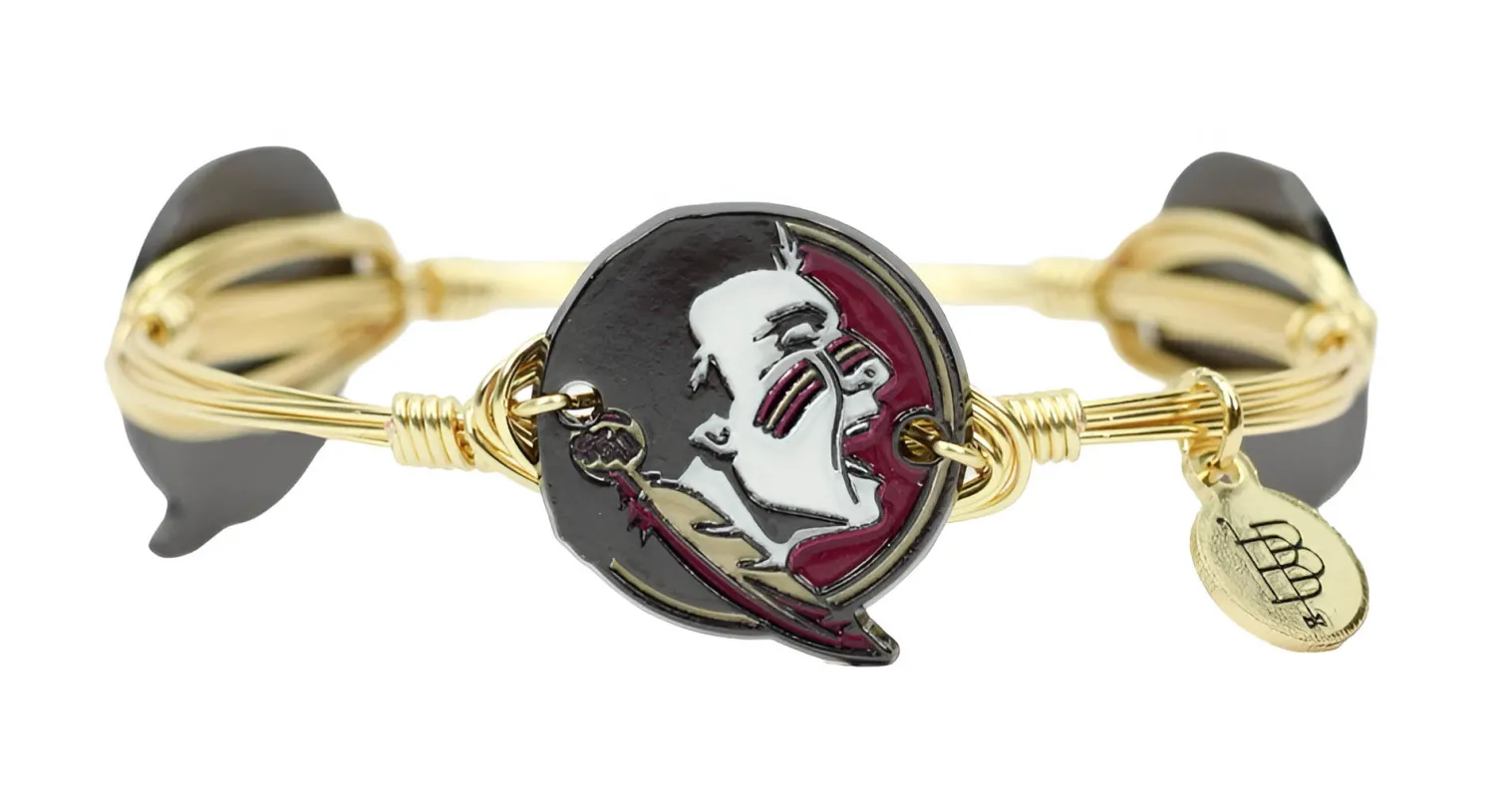 The Florida State Seminoles Logo Bangle Bracelet sold by Bourbon and Bowties
