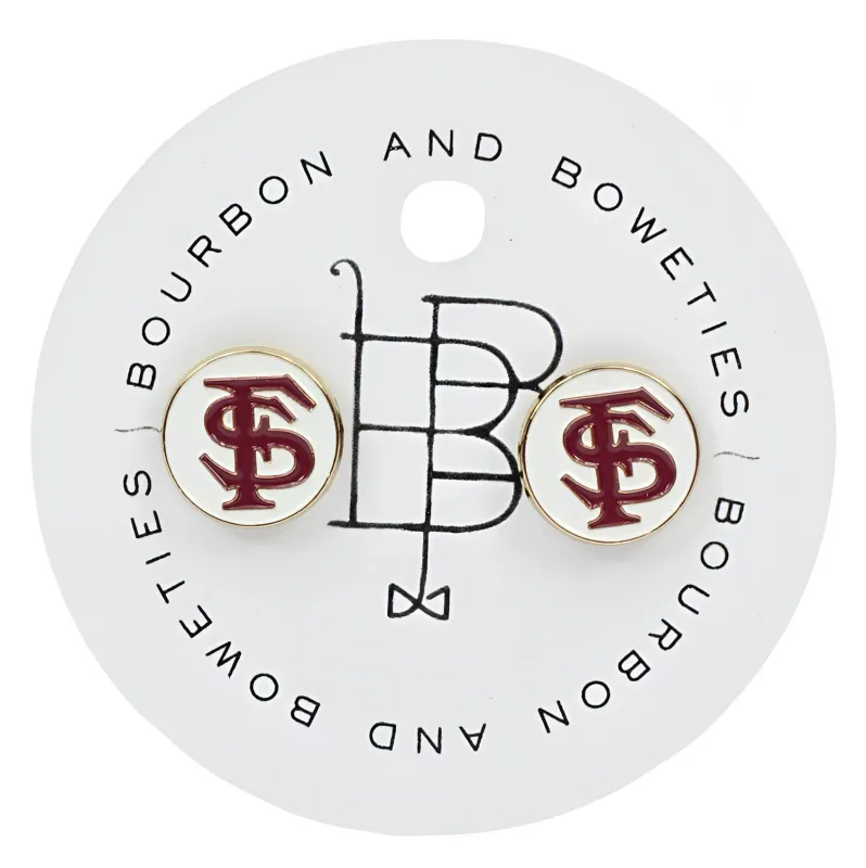 FSU Logo Stud Earring sold by Bourbon and Bowties