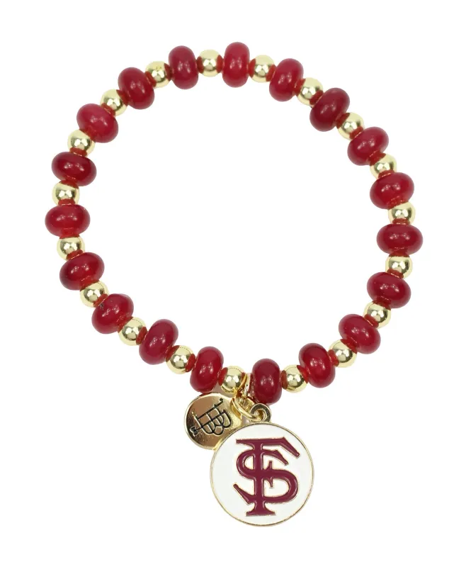 Annie Stacker Bracelet - Florida State Seminoles Logo sold by Bourbon and Bowties