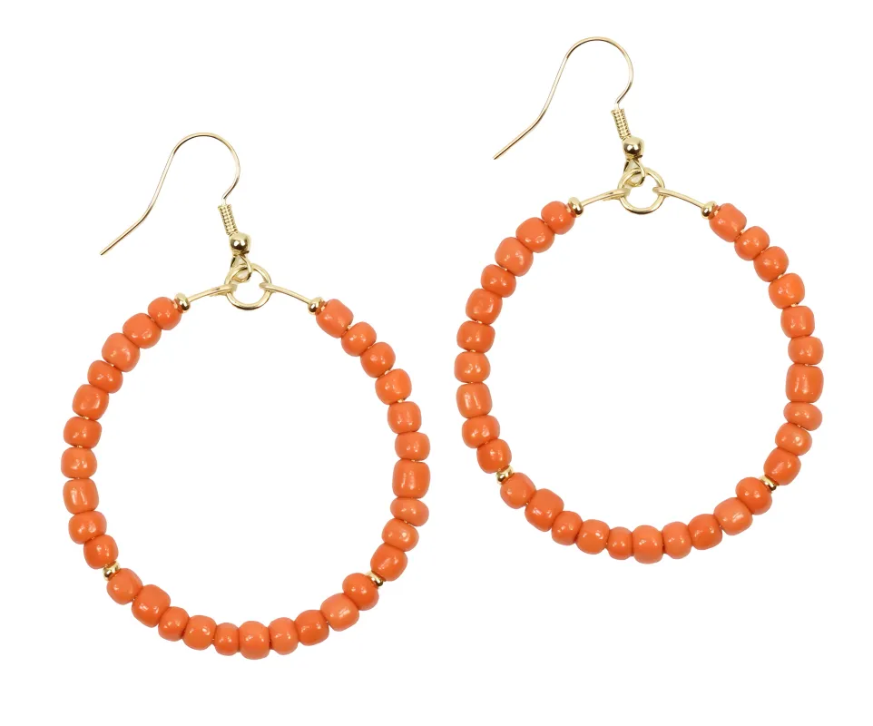 The Chloe Earring - Orange sold by Bourbon and Bowties