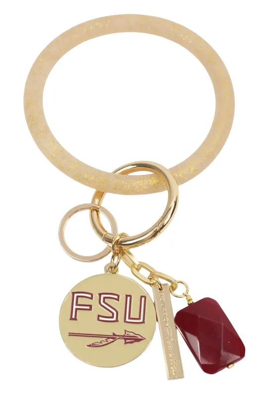 Bracelet Key Ring - Florida State Seminoles sold by Bourbon and Bowties