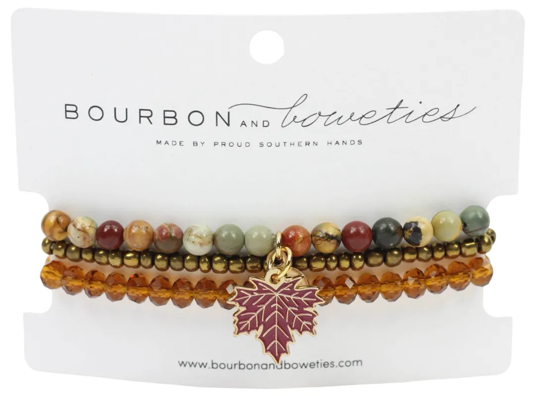 Stretchy Stack - Autumn Leaves sold by Bourbon and Bowties