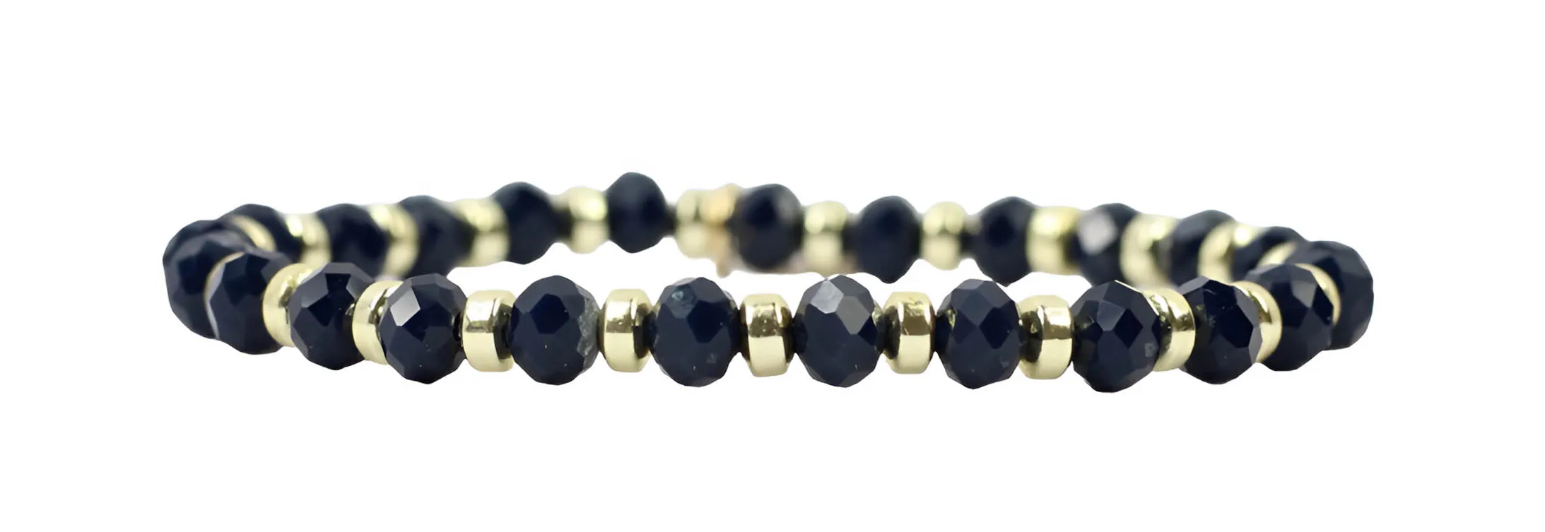 Gigi Stretch Bracelet - Navy sold by Bourbon and Bowties