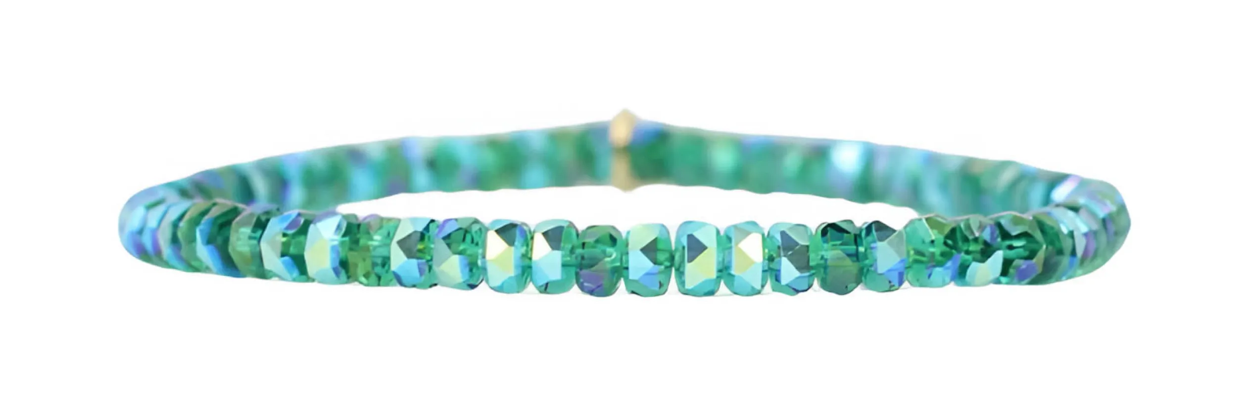 Stacker Stretch Bracelet - Teal Sparkle sold by Bourbon and Bowties