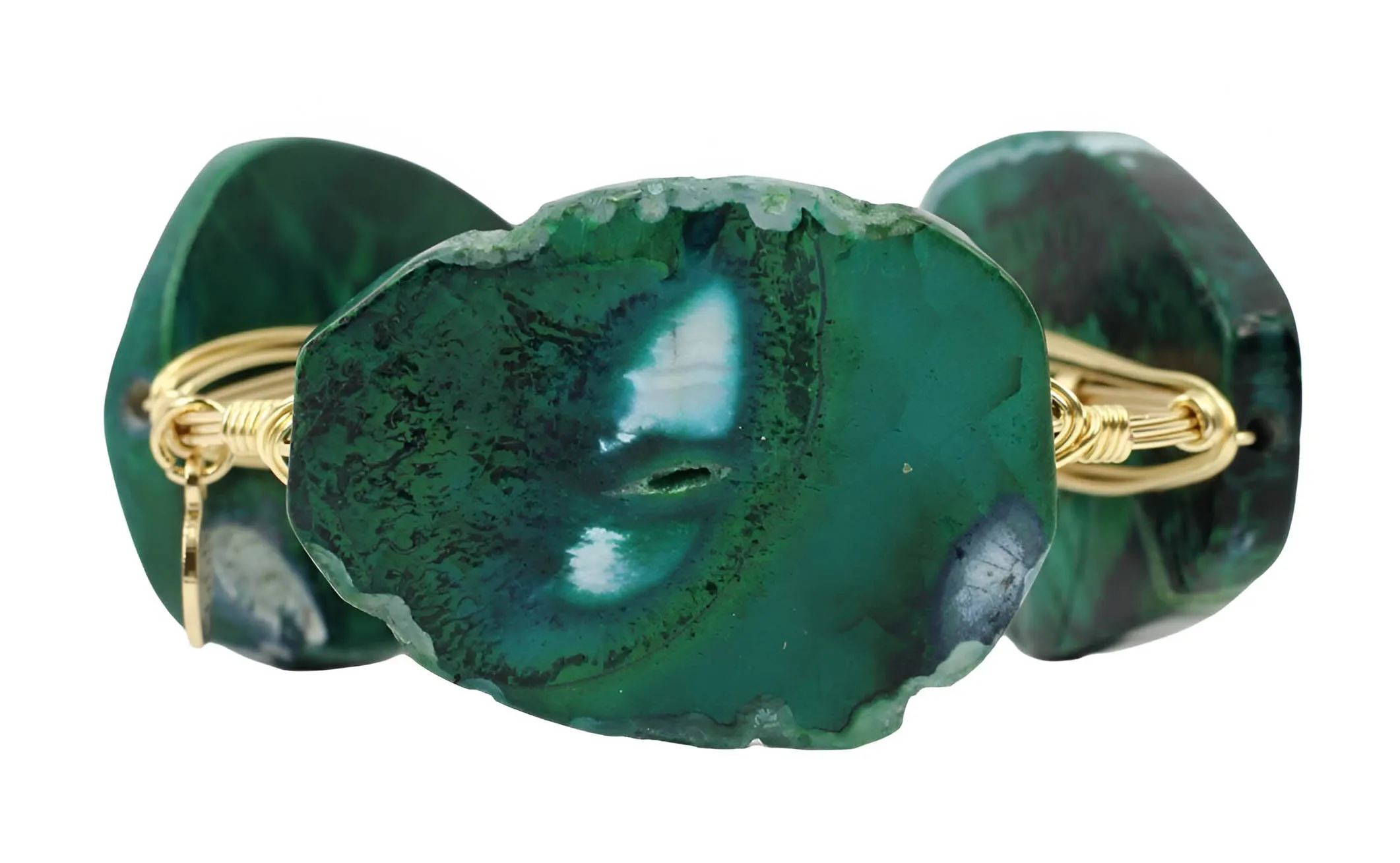 Royal Green Bangle Bracelet sold by Bourbon and Bowties product image thumbnail 3