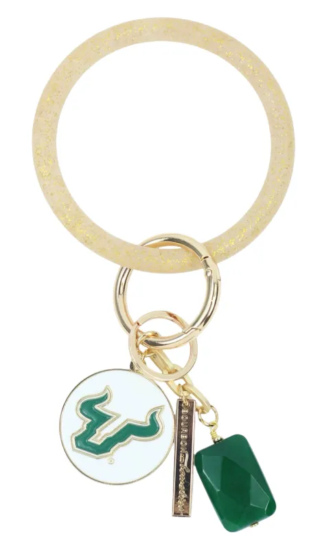 Bracelet Key Ring - USF Bulls sold by Bourbon and Bowties