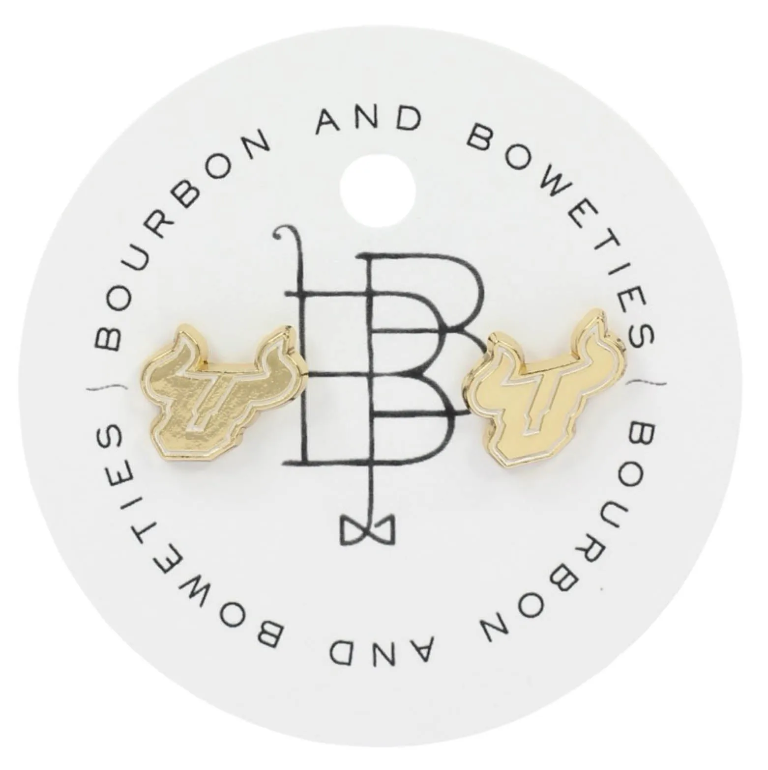 USF Bulls Stud Earring sold by Bourbon and Bowties