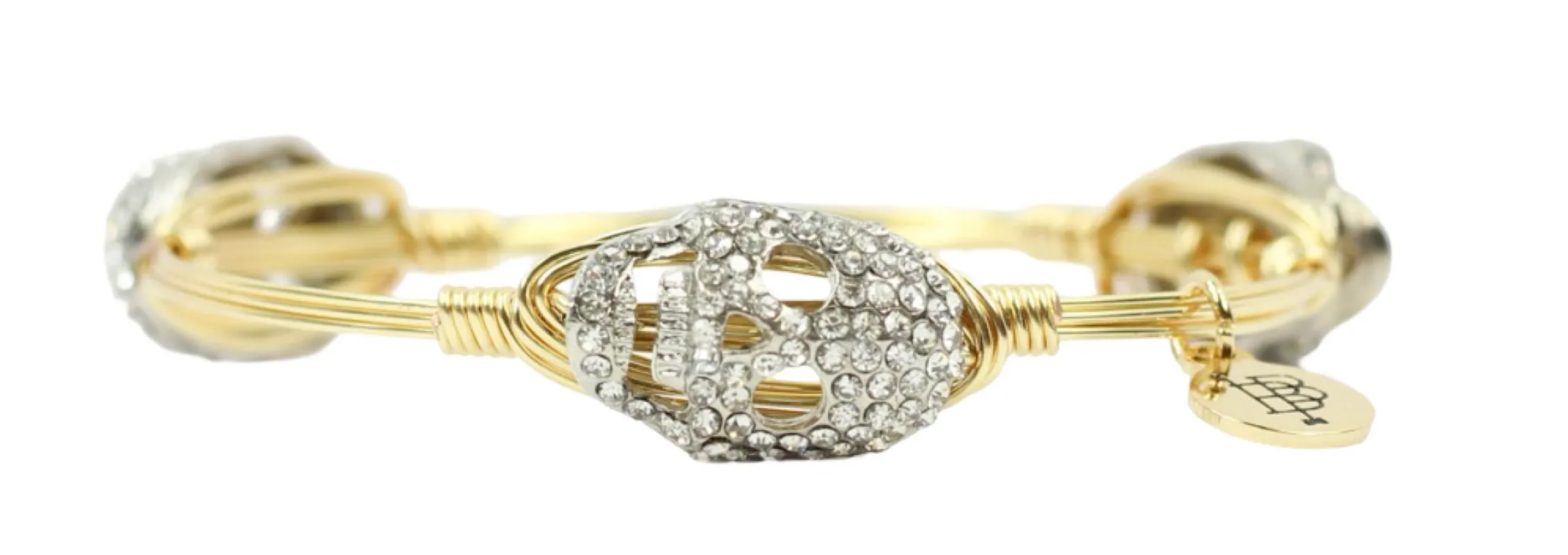 The Glam Skull Bangle Bracelet sold by Bourbon and Bowties