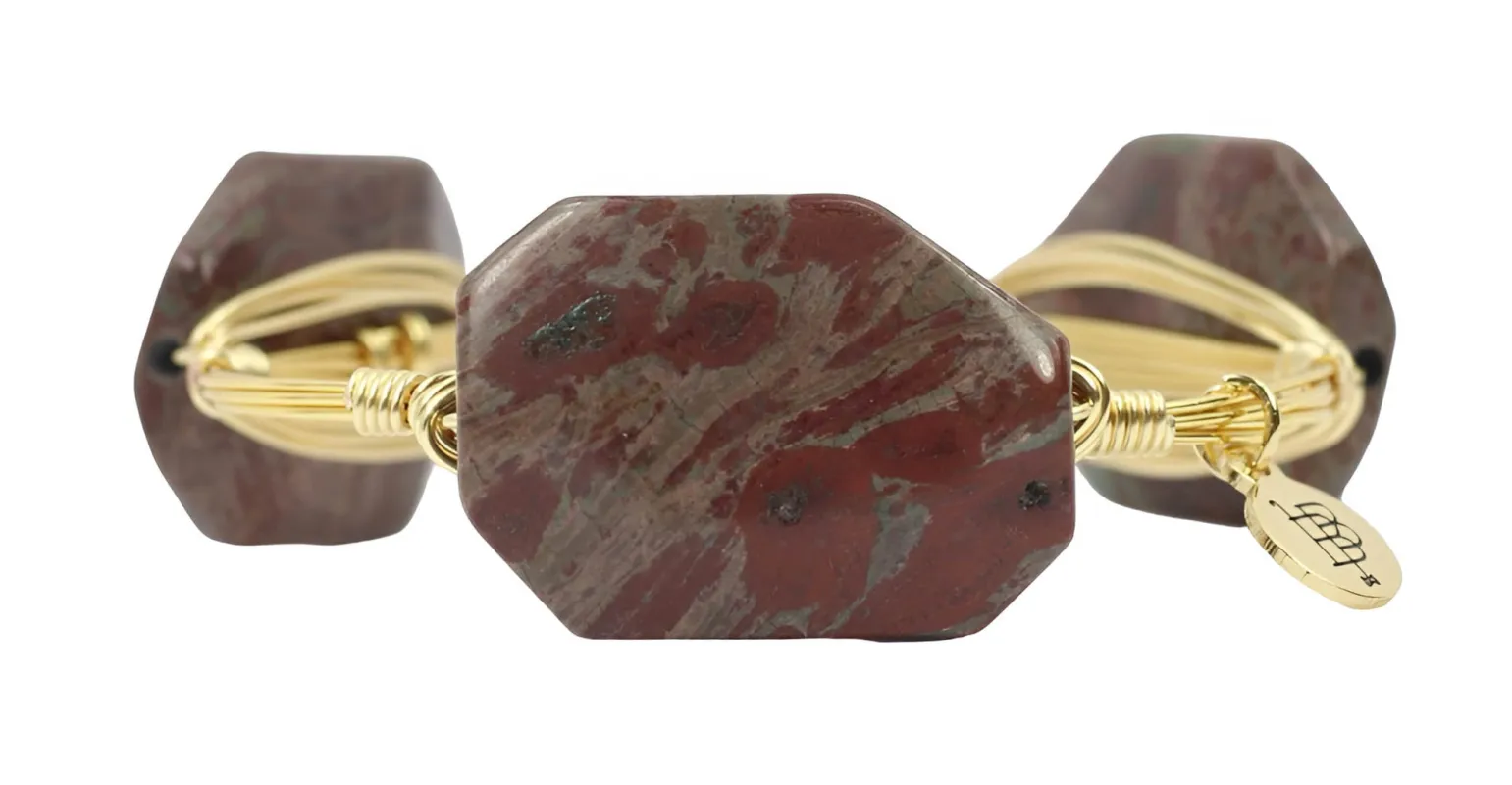 The Mahogany Bangle Bracelet sold by Bourbon and Bowties