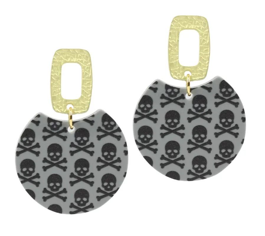 The Leighton Earring - Skull sold by Bourbon and Bowties