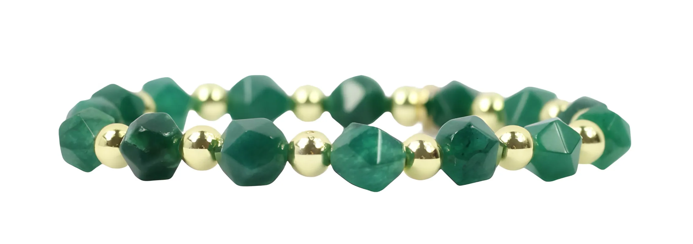 Annie Stretch Bracelet - Emerald made by Bourbon and Bowties