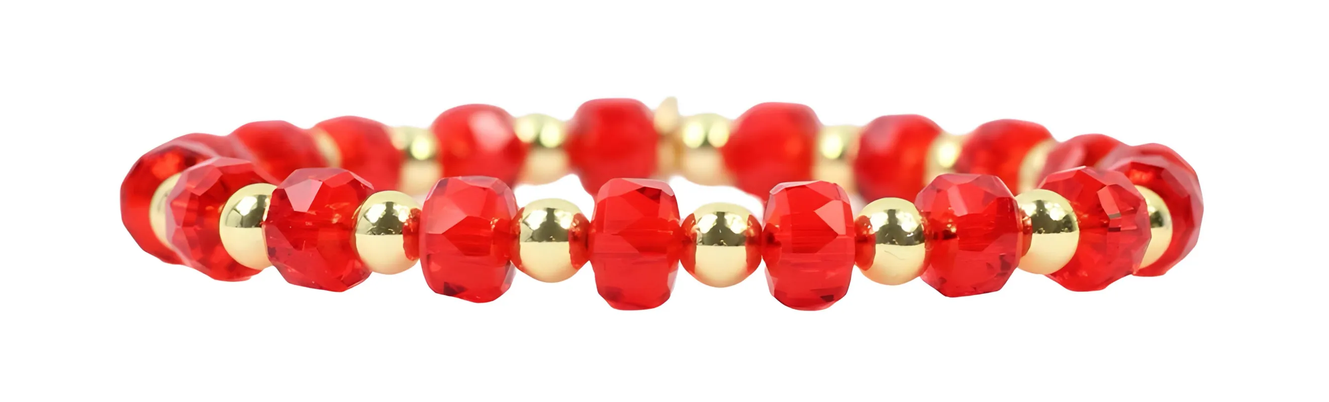 Annie Stretch Bracelet - Candy Red sold by Bourbon and Bowties