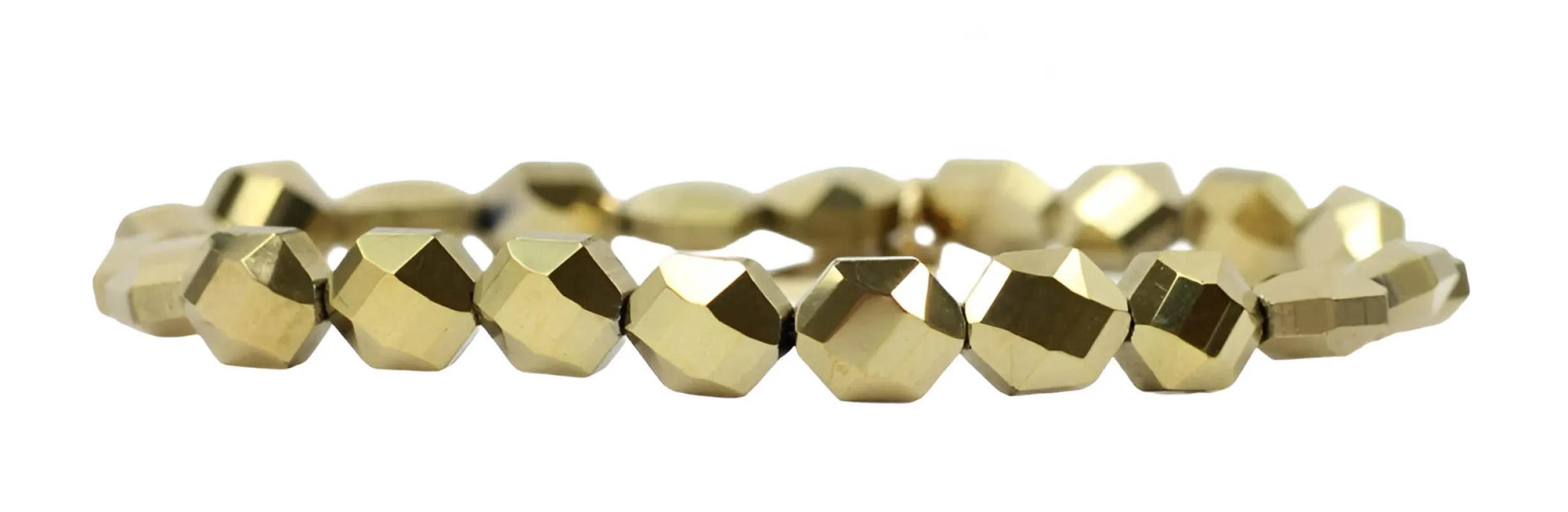 Stacker Stretch Bracelet - Gold Metallic sold by Bourbon and Bowties