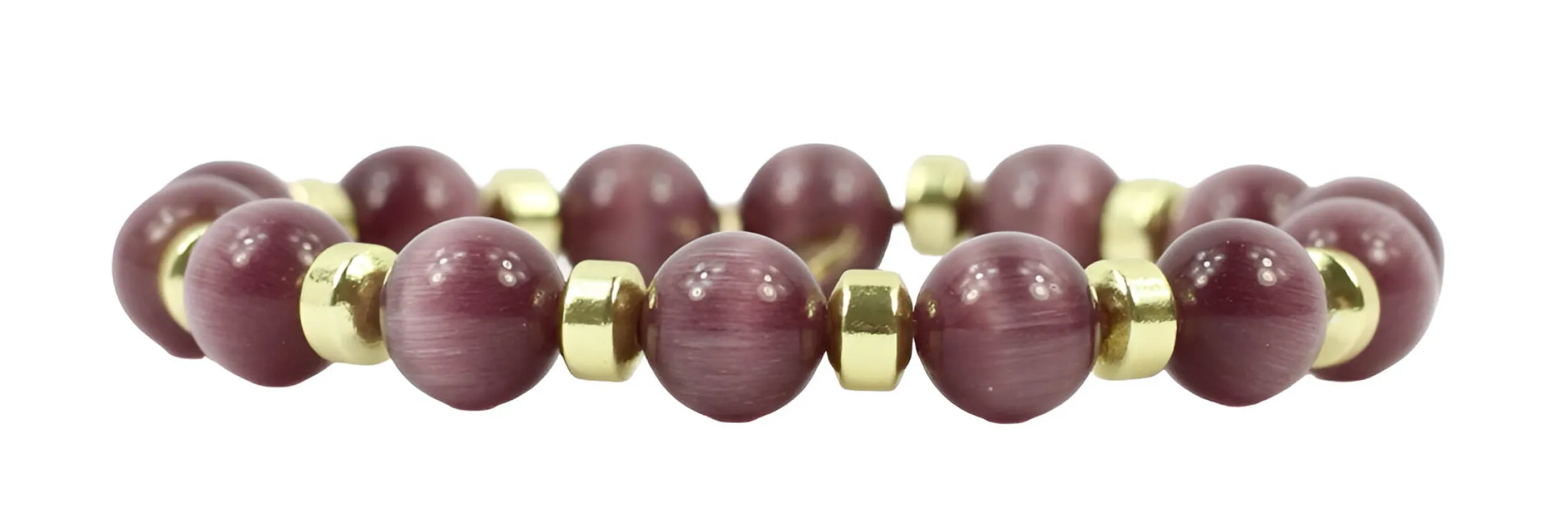 Shelby Stretch Bracelet - Plum sold by Bourbon and Bowties