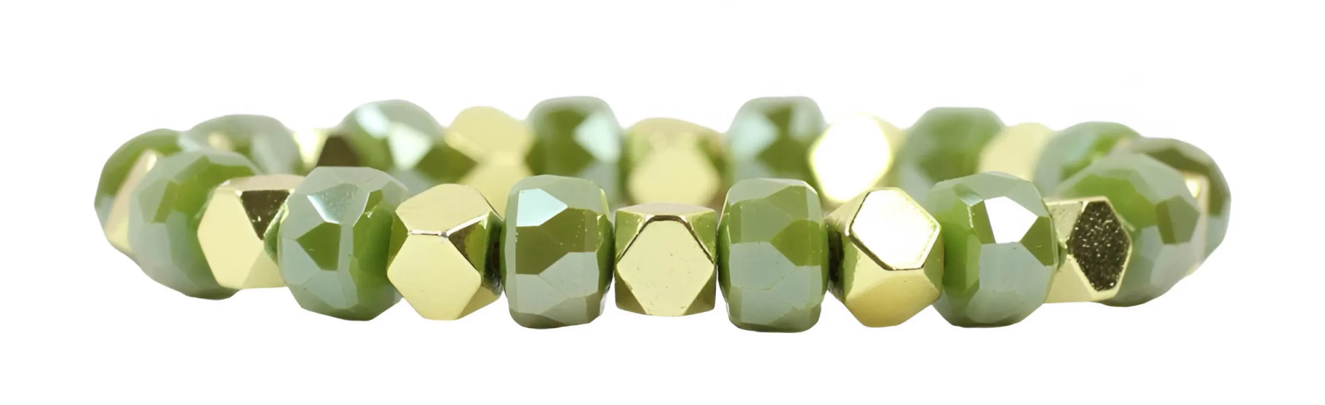 Shelby Stretch Bracelet  - Sage Sparkle sold by Bourbon and Bowties