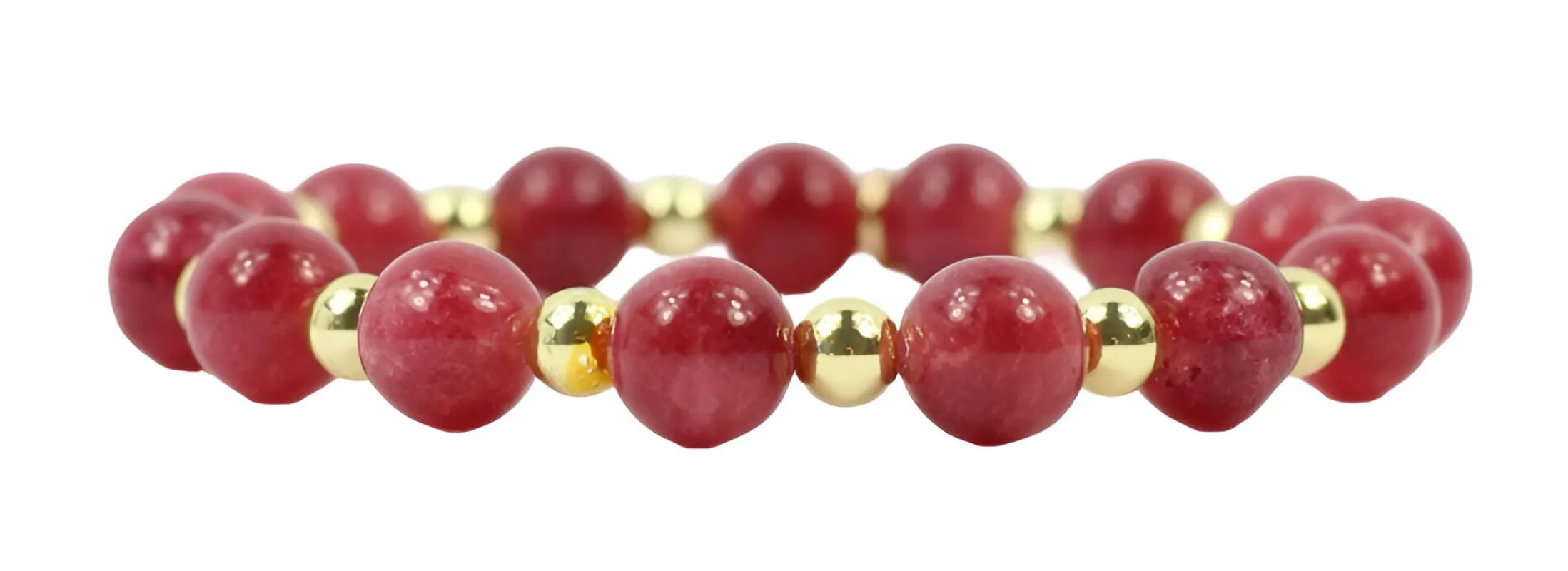 Annie Stretch Bracelet - Cranberry Sauce sold by Bourbon and Bowties