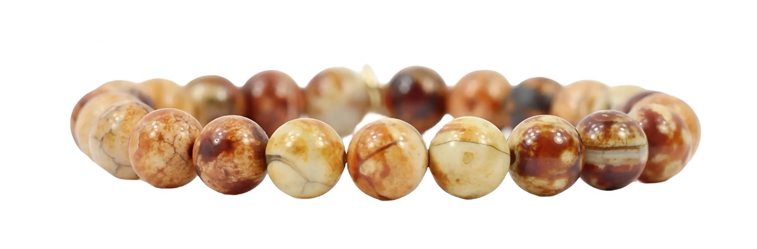 Stacker Stretch Bracelet - Cranberry Crackle sold by Bourbon and Bowties