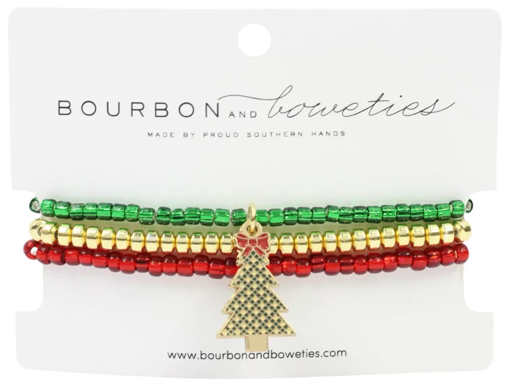 The Gingham Tree Stretchy Stack -  Green sold by Bourbon and Bowties