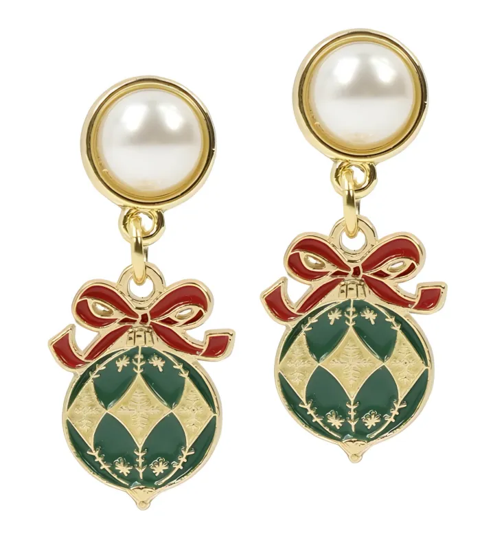 Eloise Ornament Earring - Green sold by Bourbon and Bowties
