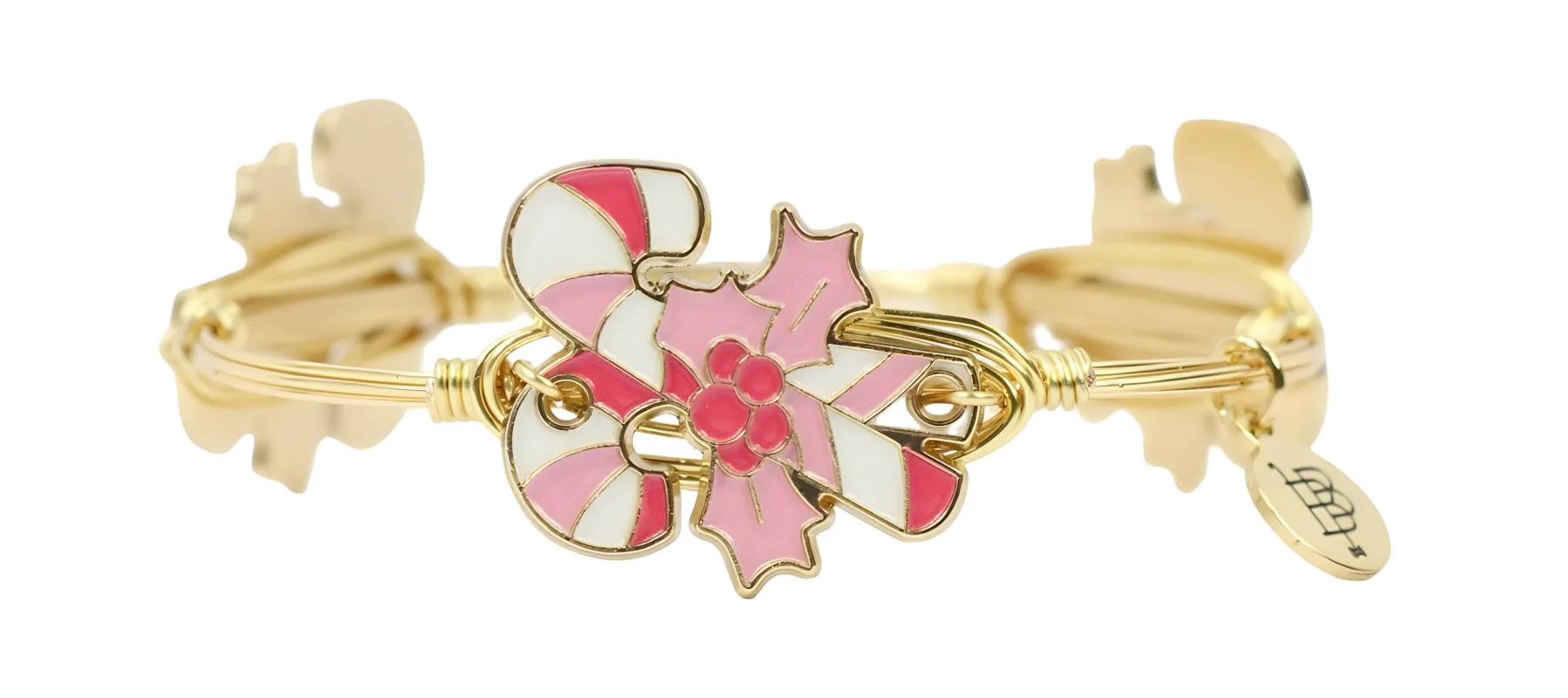 The Candy Cane Bangle - Pink sold by Bourbon and Bowties