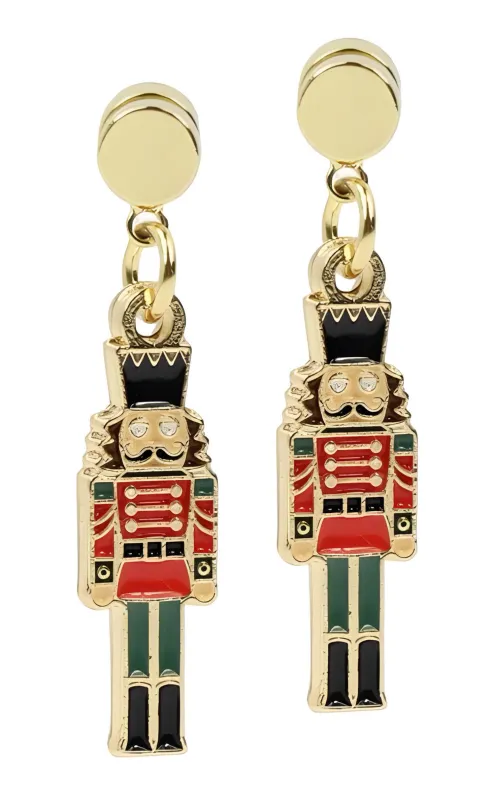 Nutcracker Earring - Red sold by Bourbon and Bowties