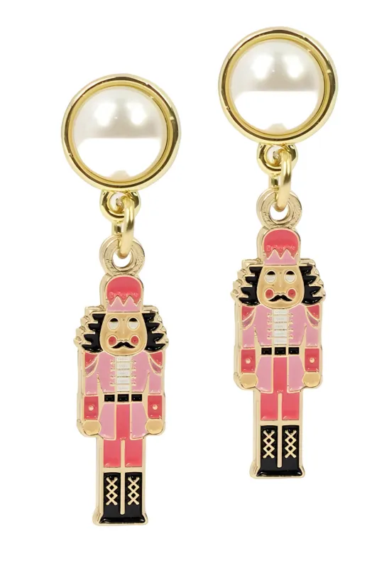 Nutcracker Earring - Pink sold by Bourbon and Bowties