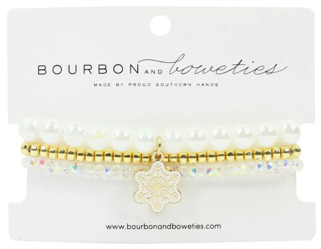 Snowflake Stretchy Stack sold by Bourbon and Bowties