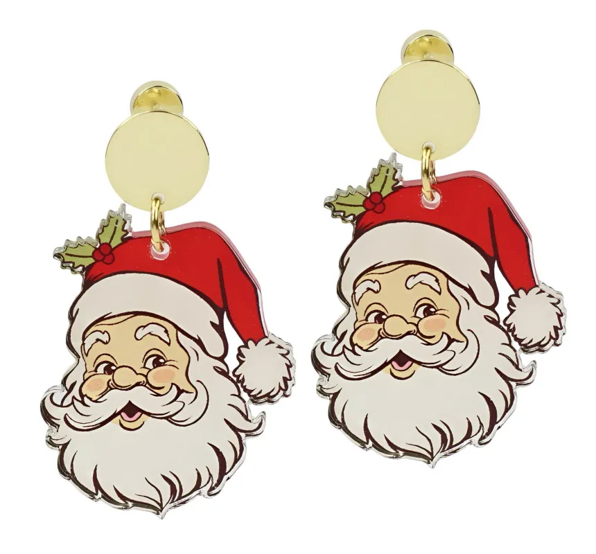 Santa Earring - Red sold by Bourbon and Bowties