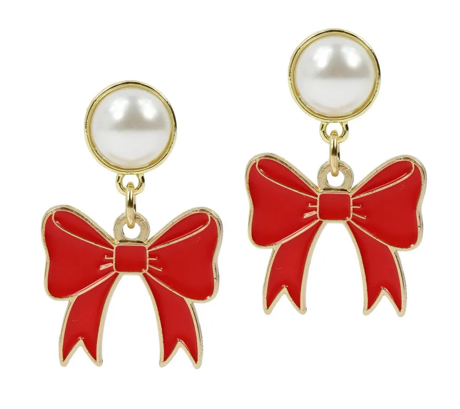 The Meredith Earring - Red sold by Bourbon and Bowties