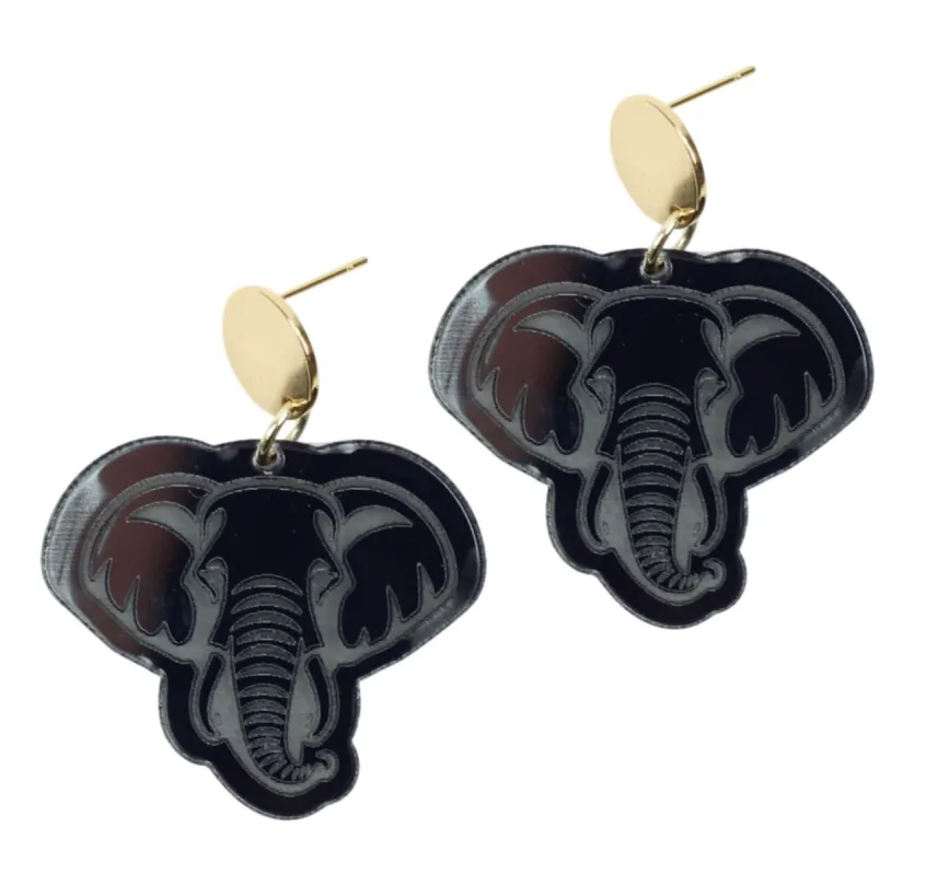 The Elephant Earring - Mirrored sold by Bourbon and Bowties