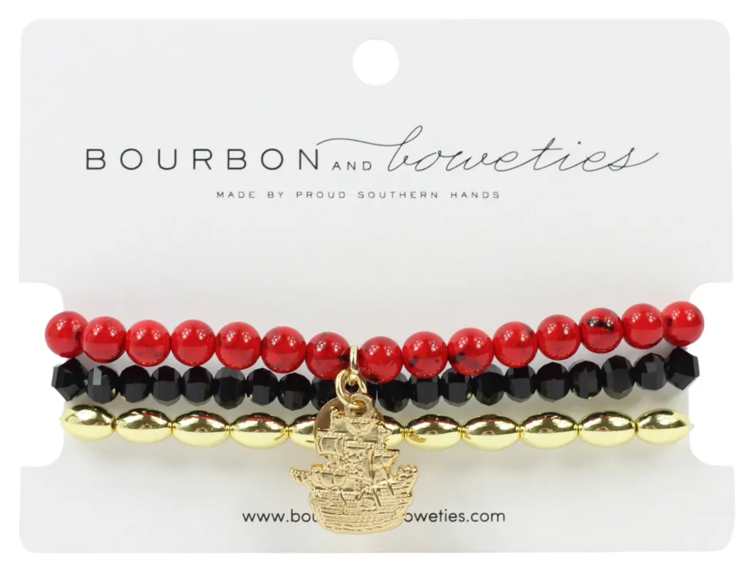 Gasparilla Stretchy Stack - Pirate Ship sold by Bourbon and Bowties