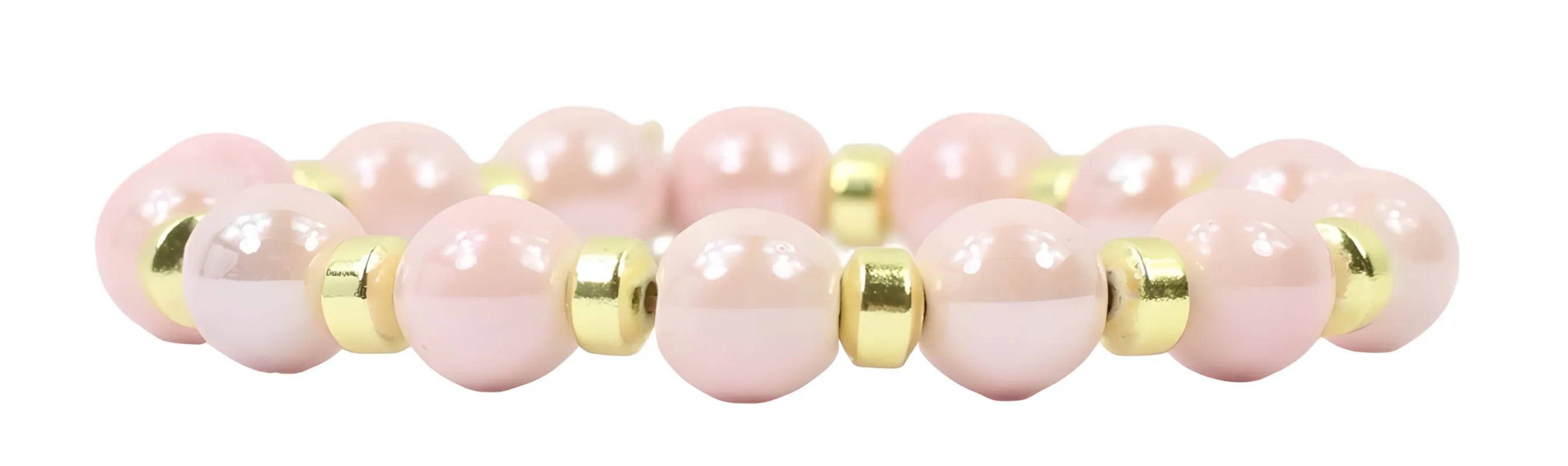 Shelby Stretch Bracelet - Pink Frost sold by Bourbon and Bowties