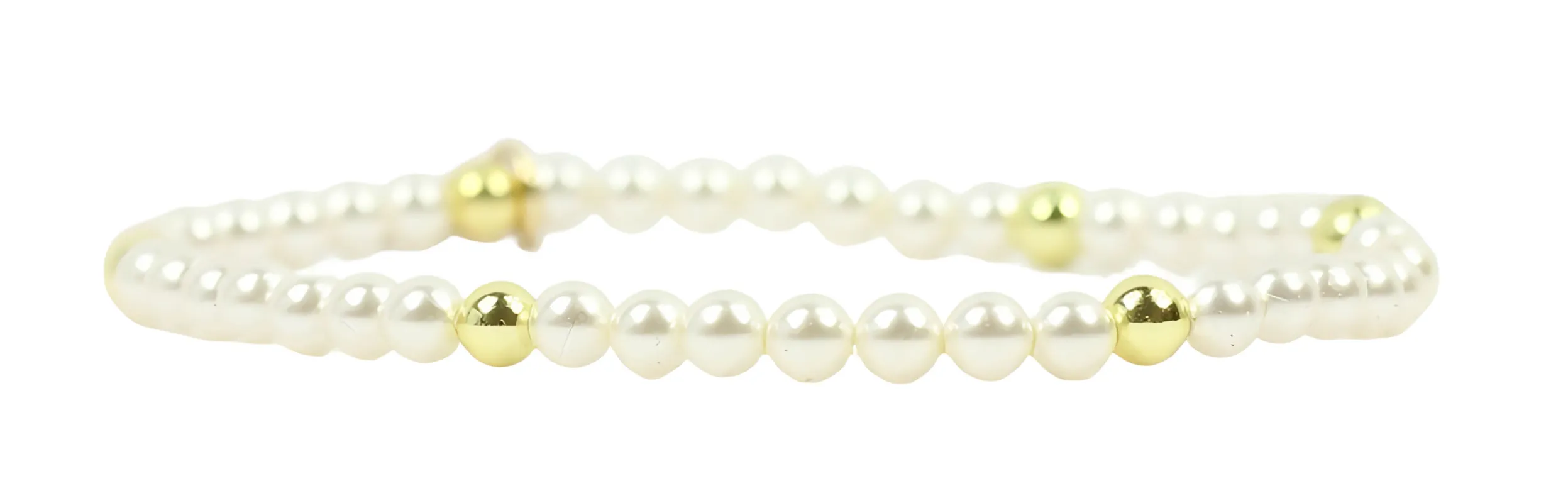 Stacker Stretch Bracelet - Mini Pearl sold by Bourbon and Bowties