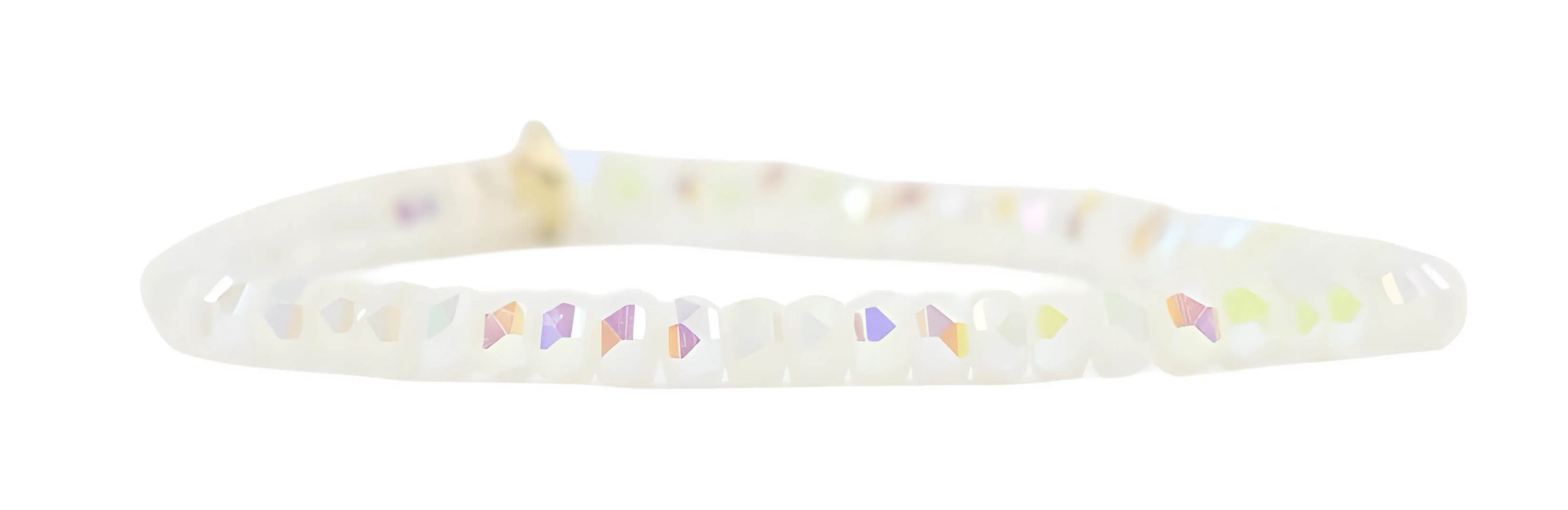 Stacker Stretch Bracelet - Micro White sold by Bourbon and Bowties