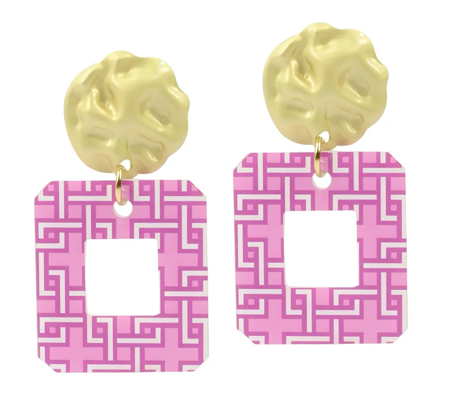 The Suzie Earring - Palm Beach sold by Bourbon and Bowties