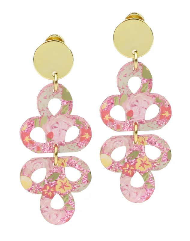 The Pippa Earring - Floral sold by Bourbon and Bowties
