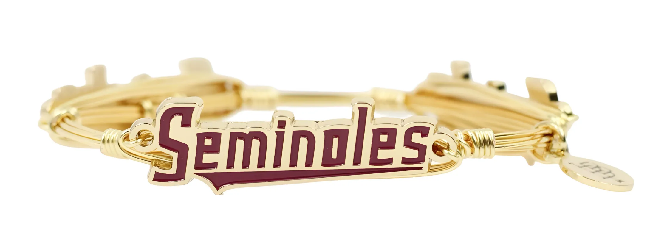 The Florida State Seminoles Script Bangle Bracelet sold by Bourbon and Bowties